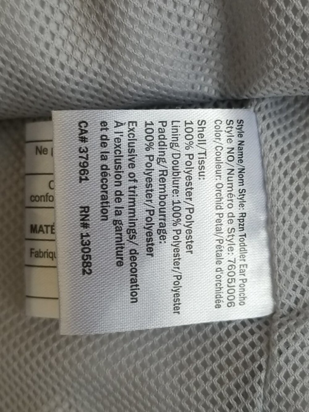 (2T) Ripzone Toddler Girl's Pastel Lightweight Hooded Poncho Jacket - Picture 6 of 10